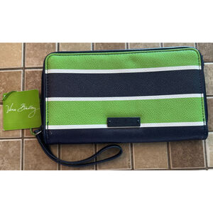 Women's Vera Bradley Wallet One Size Green and Navy